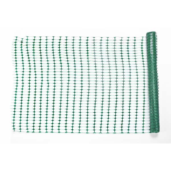 Mutual Industries 4 ft. x 50 ft. Green Warning Barrier Fence