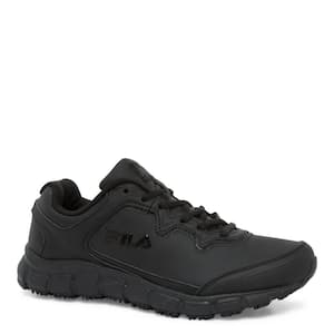 Women's Memory Fresh Start Slip Resistant Athletic Shoes - Soft Toe - BLACK Size 5.5(M)