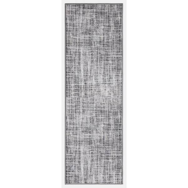 Concord Global Trading Eden Collection Modern Marvel Ivory 3 ft. x 9 ft. Machine Washable Abstract Indoor Area Rug