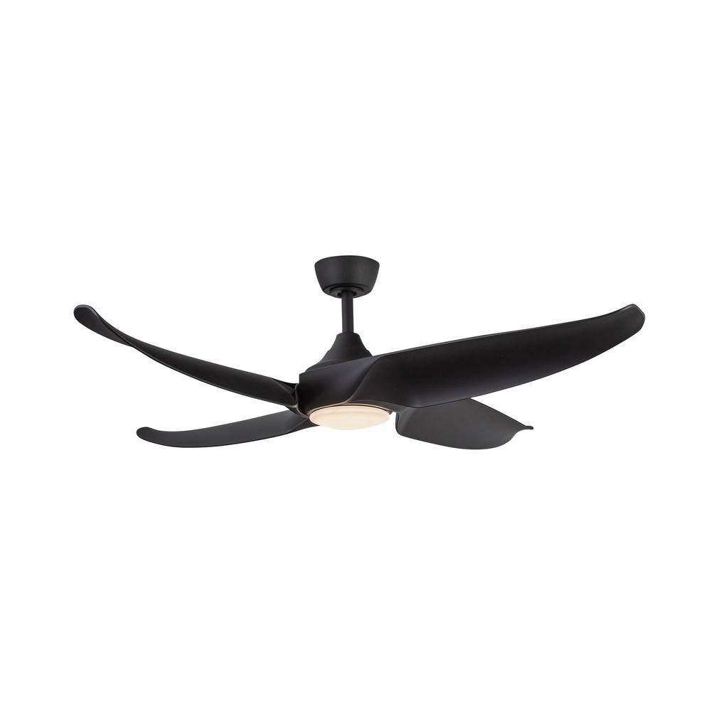 Coronado 56 in. 1-Light Matte Black Integrated Indoor LED Smart Ceiling Fan price history on PriceWatchPro