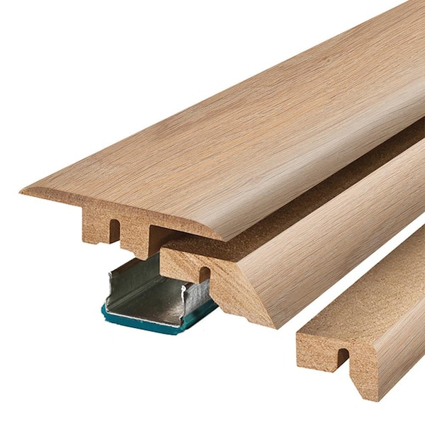 PERFORMANCE ACCESSORIES Tumbleweed 0.75 in. T x 2.37 in. W x 78.7 in. L Textured Wood Look Laminate Moulding/Trim 4 in 1 Molding