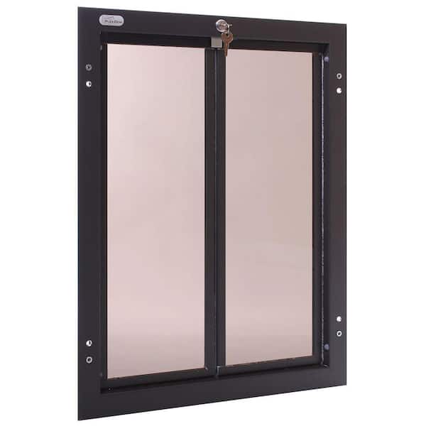 PlexiDor Performance Pet Doors 16 in. x 23.75 in. Chew Proof XLarge Bronze Door Mount Dog Door