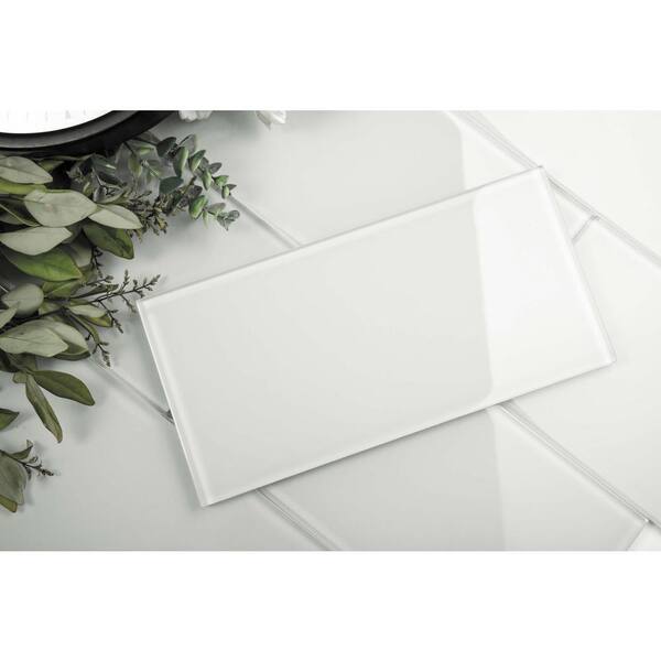 Reviews For Giorbello Agreeable Gray 6 In X 12 In X 8mm Glass Subway Wall Tile 5 Sq Ft Case