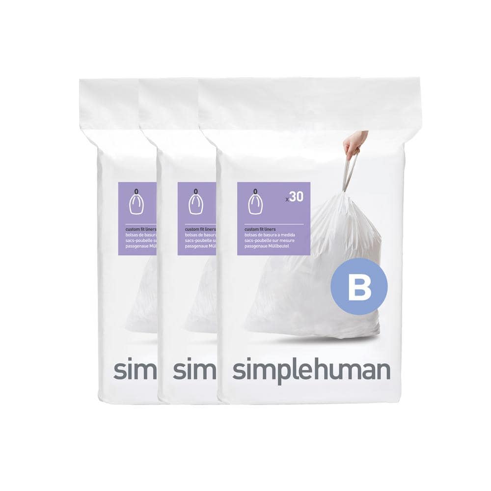 Simplehuman Bin Trash Can Bags Liners New 6 Litres Size B Box Pack