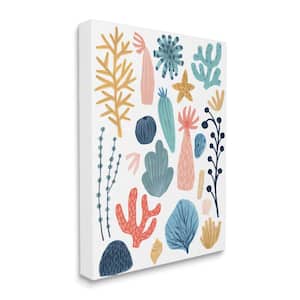 Coral Reef Ocean Life Playful Pastel Sea Plants By June Erica Vess Unframed Print Nature Wall Art 16 in. x 20 in.