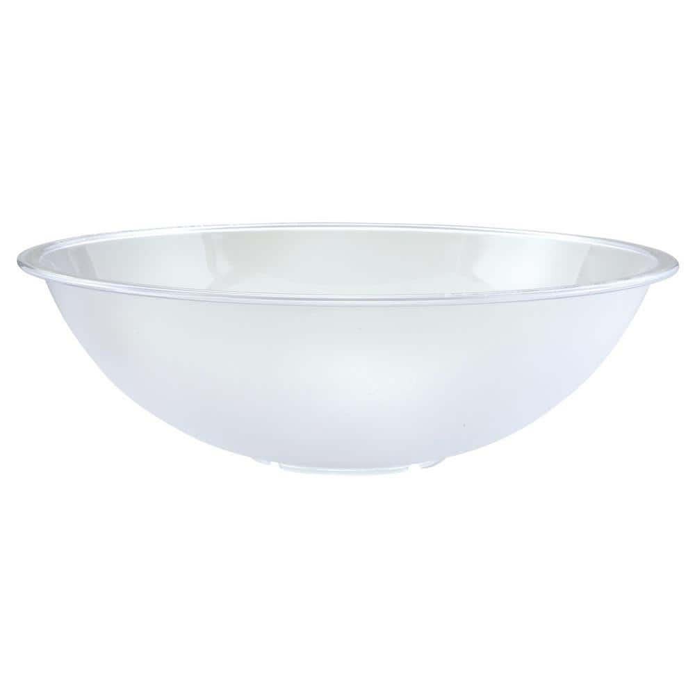 Winco 15.75 in. 288 fl. oz. Clear Polycarbonate Pebbled Serving Bowls