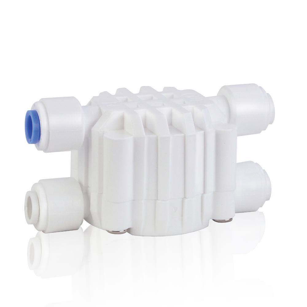 4 Way 1/4 Port Auto Shut Off Valve For RO Reverse Osmosis Water Filter*hu 