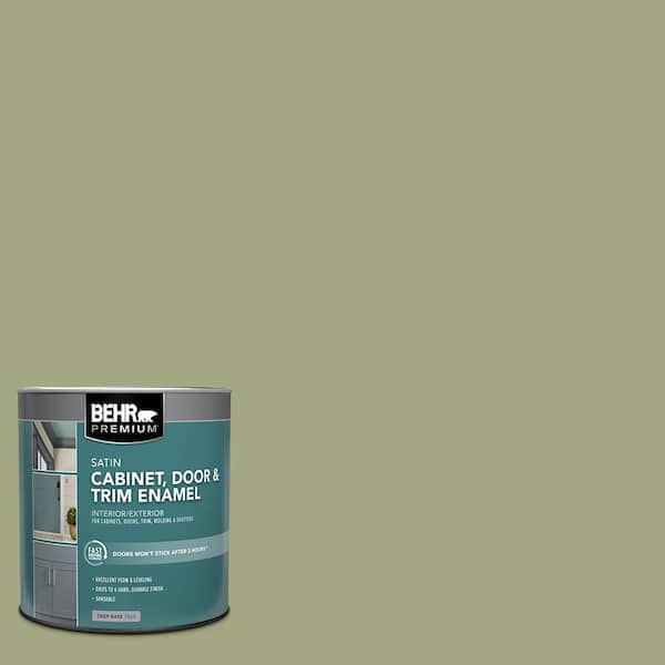 BEHR PREMIUM 1 qt. #S370-4 Rejuvenation Satin Enamel Interior/Exterior Cabinet, Door & Trim Paint