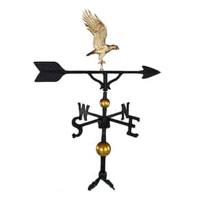 32 in. Deluxe Gold Full Bodied Eagle Weathervane