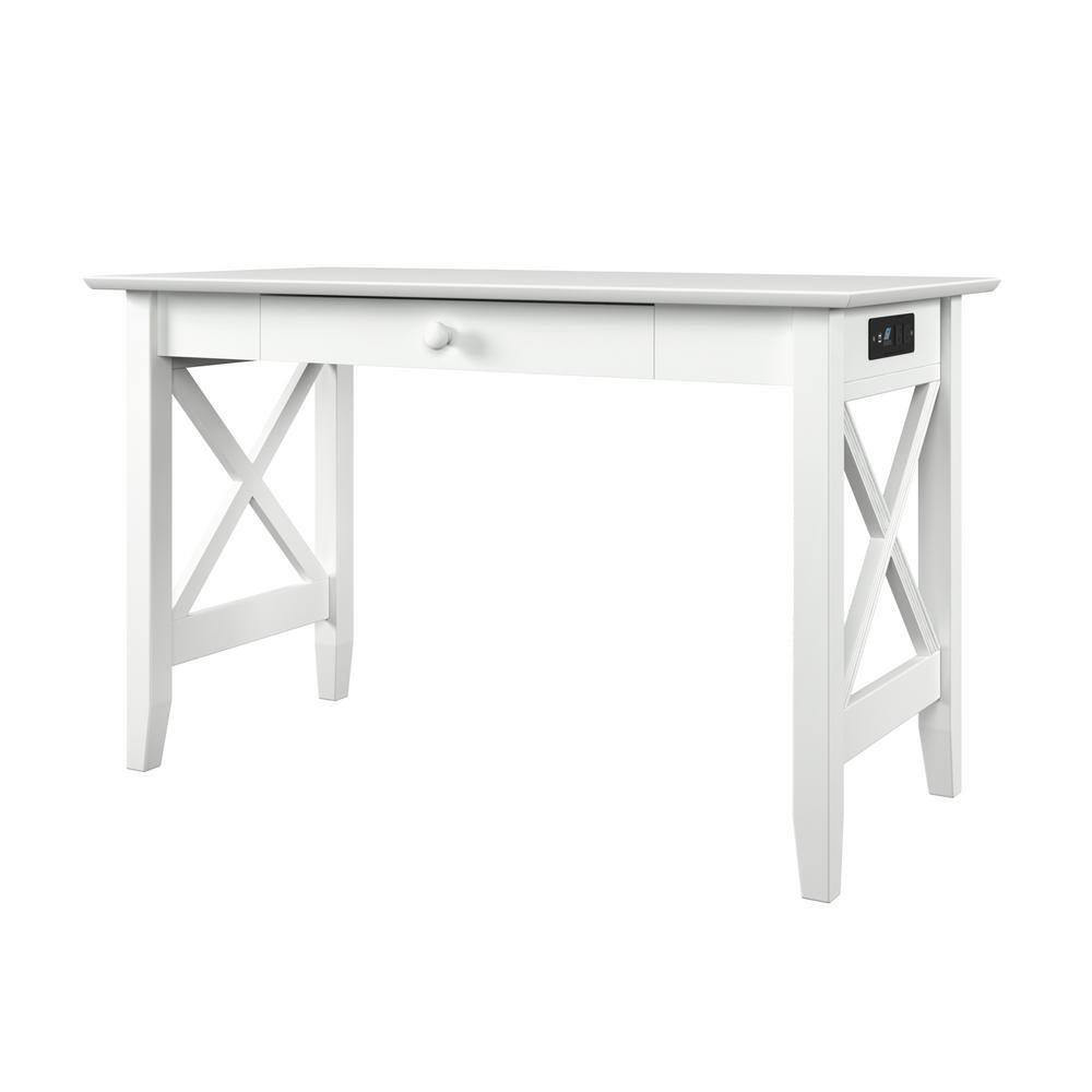 Atlantic Furniture Mission Desk with Drawer White 
