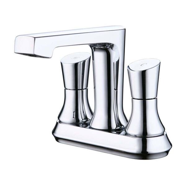 Yosemite Home Decor 4 in. Centerset 2-Handle Deck-Mount Bathroom Faucet in Polished Chrome