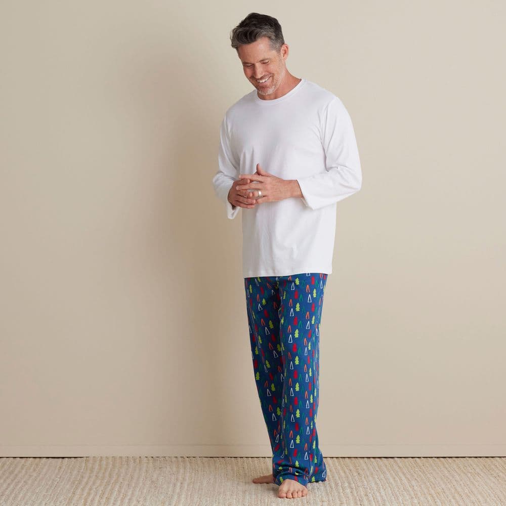 Company Cotton Printed Peruvian Family Sleepwear Men's Medium Navy Multi Pajama Set price history on PriceWatchPro