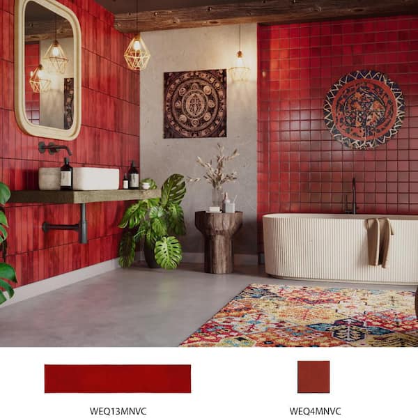 Merola Tile Menorca Volcano 3 in. x 13 in. Ceramic Wall Tile (6.44