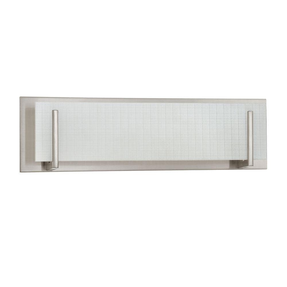 Aurora Series 4-Light Satin Nickel Vanity Light with Linen Glass -  Kendal Lighting, VF2400-4L-SN