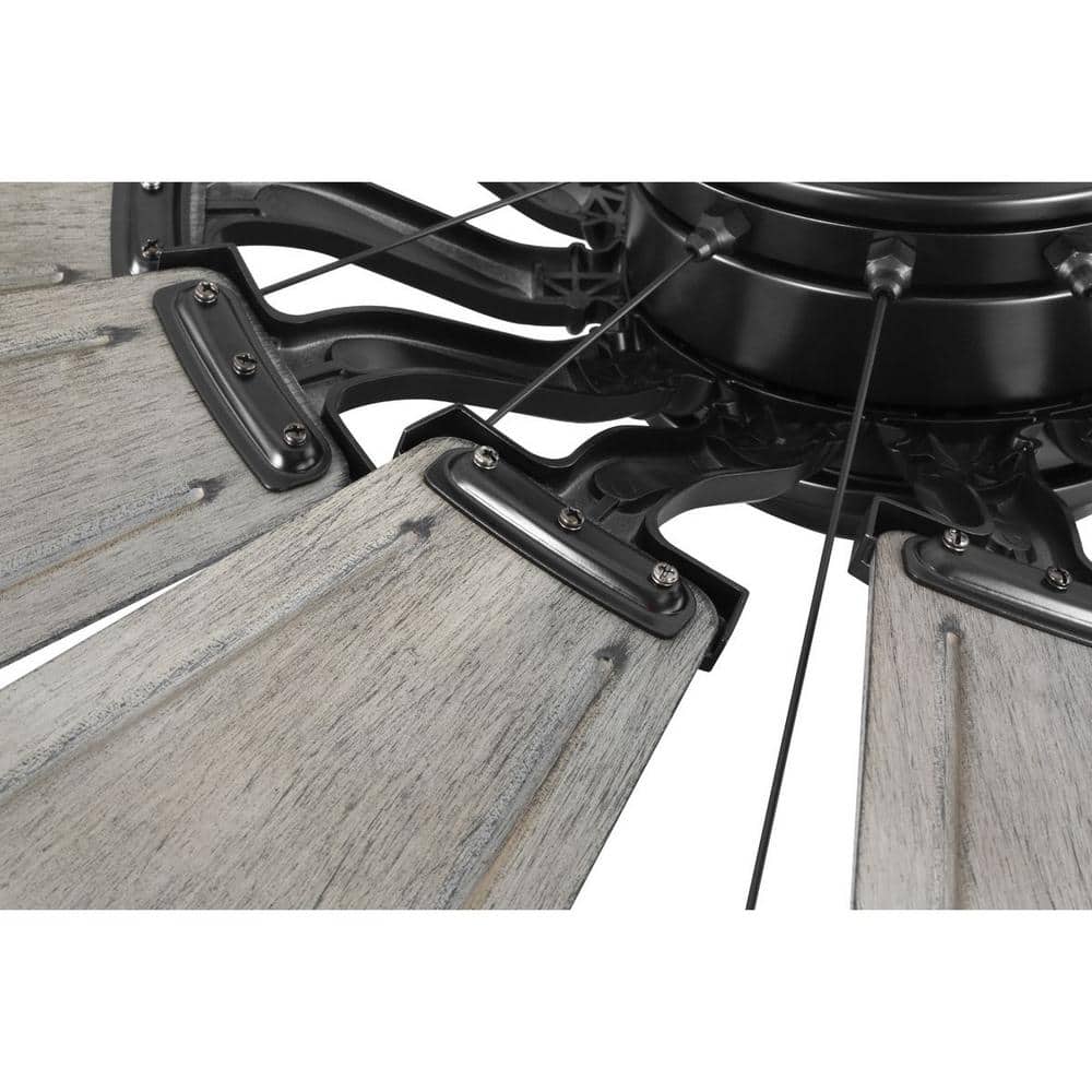 Matte Black 60" Windmill Ceiling Fan with Remote