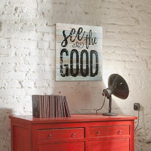 15 in. x 15 in. See the Good Wooden Wall Art