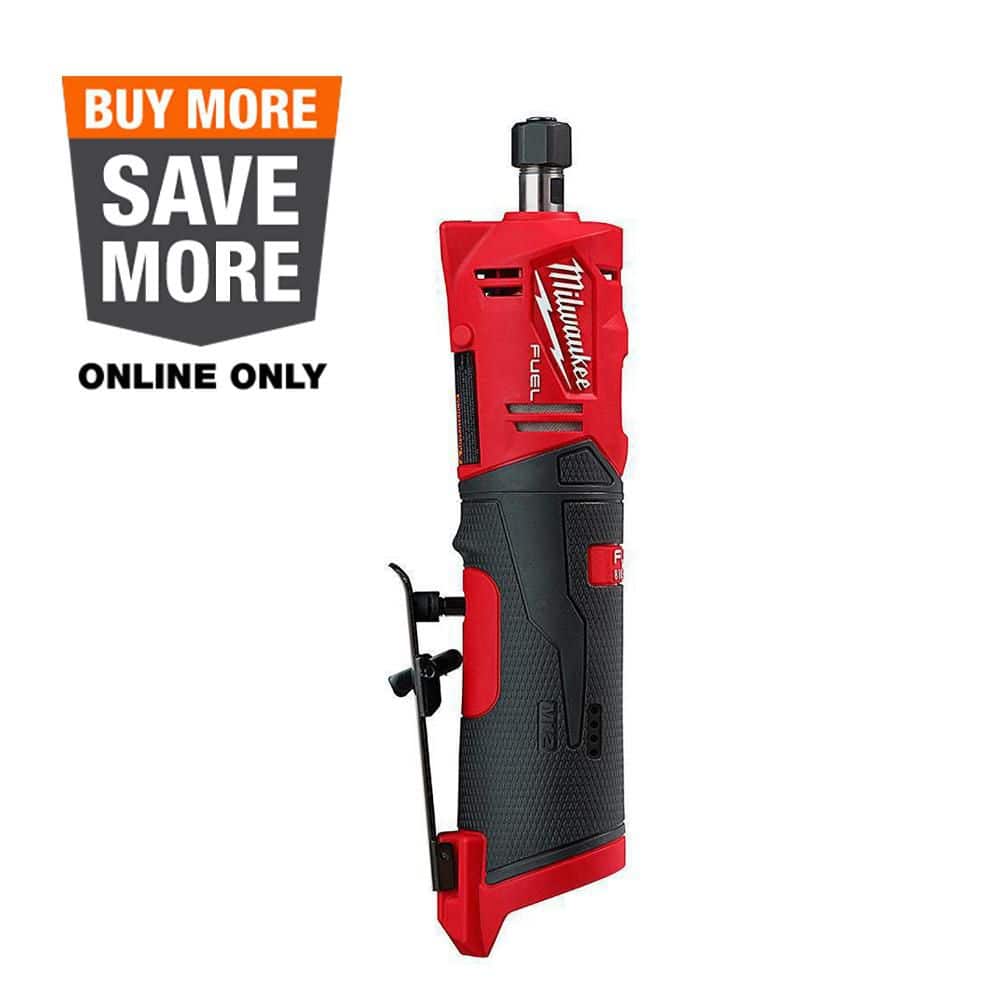 Milwaukee M12 FUEL 12V Lithium-Ion Brushless Cordless 1/4 in. Straight Die Grinder (Tool-Only) 2486-20 - The Home Depot
