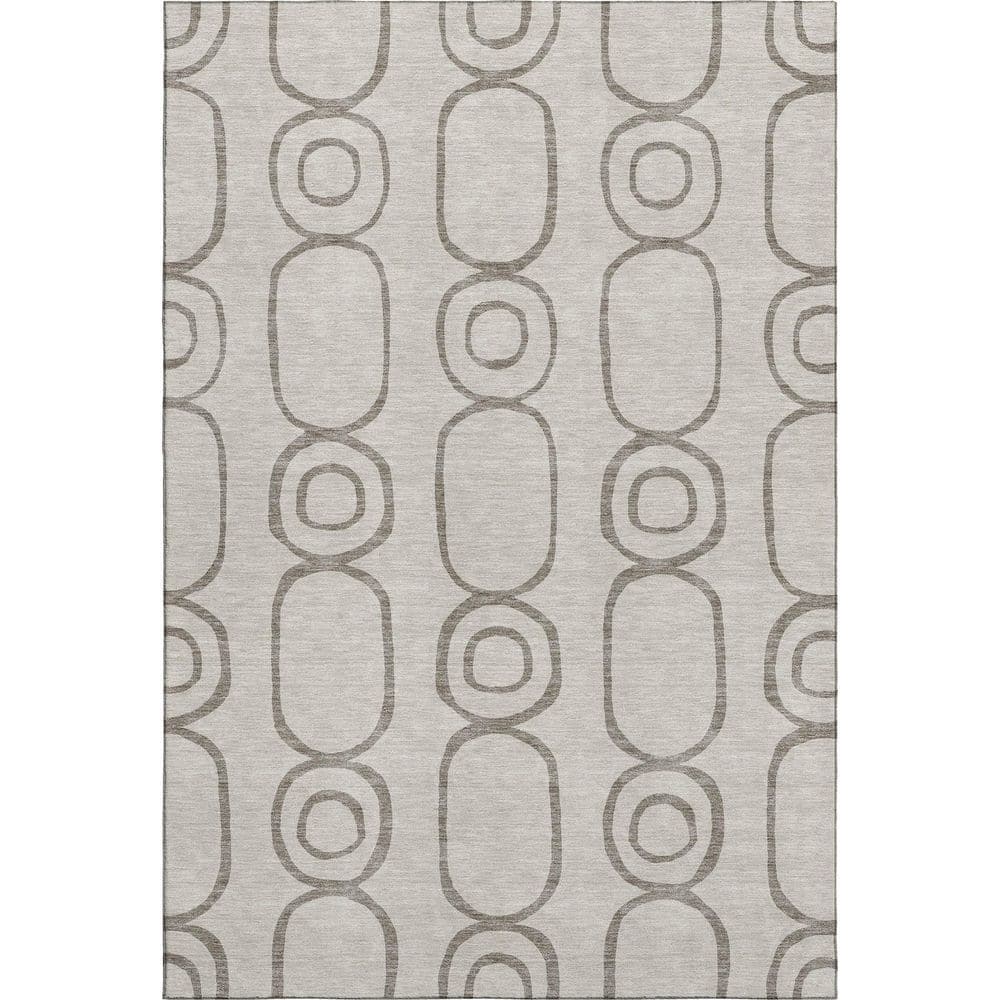 Mayfield Premium Machine Washable Abstract AMF2344 Taupe 9 ft. x 12 ft. Area Rug price history on PriceWatchPro