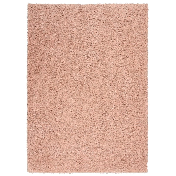 Nourison Malibu Shag Blush 5 ft. x 7 ft. Shag Contemporary Area Rug
