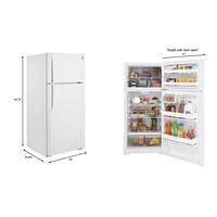 16.6 cu. ft. Top Freezer Refrigerator in White
