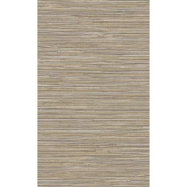 Walls Republic Grasscloth Style Grey Non-Woven Paste the Wall Textured Wallpaper 57 sq. ft.
