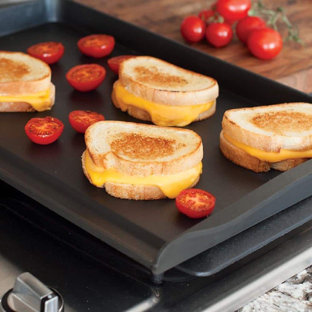 Nordic Ware 20" Black Non-Stick Double Backsplash Griddle