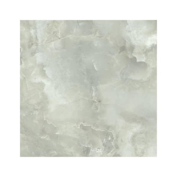Giorbello Italian Onyx 6 in. x 6 in. x 8mm Marble Look Porcelain Floor and Wall Tile Green-Sample