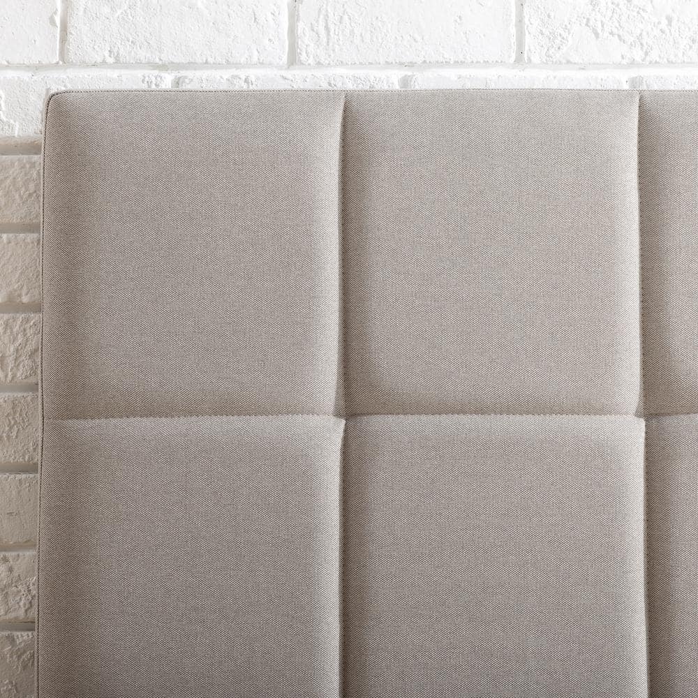 Buy Lottie Beige Full Upholstered Platform Bed Frame with Short