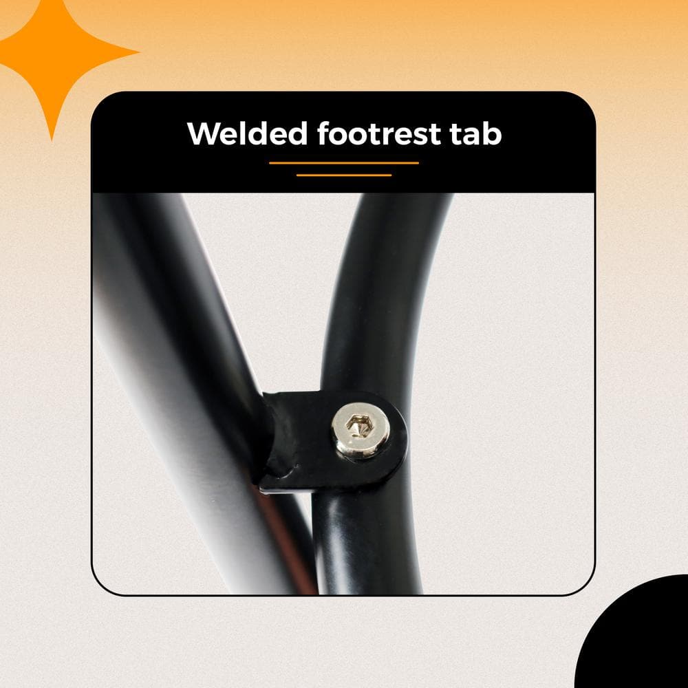 Felix 30" Black Metal Adjustable Backless Stool