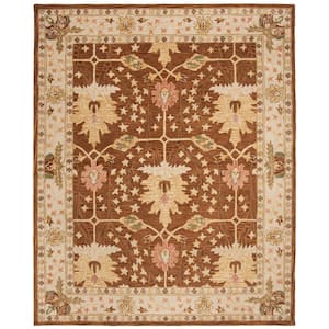Anatolia Brown/Beige 8 ft. x 10 ft. Floral Area Rug