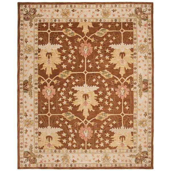 Safavieh Anatolia Brown Beige 8 Ft X, Brown And Beige Area Rugs