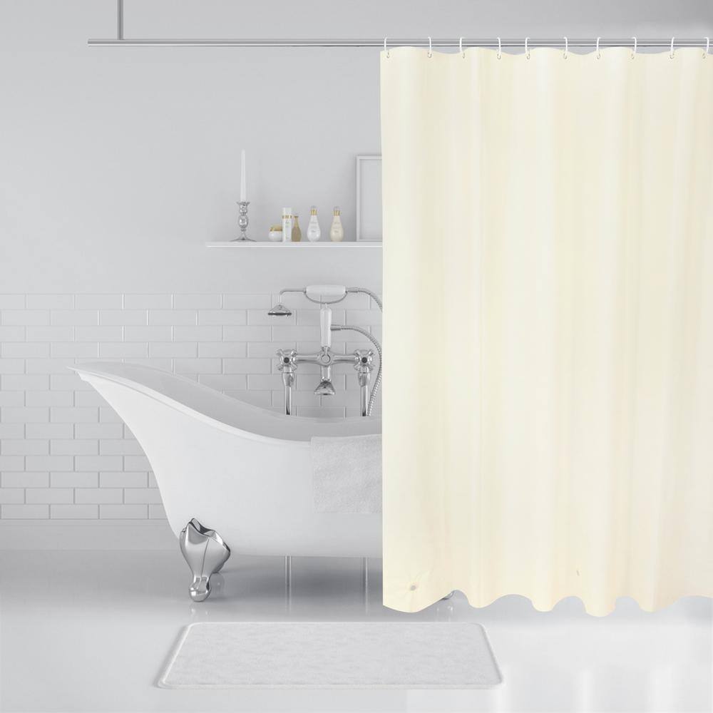 RAY STAR Raystar PEVA 70 in. x 72 in. Solid Beige Waterproof Shower ...