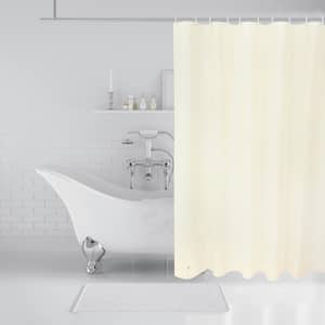 Raystar PEVA 70 in. x 72 in. Solid Beige Waterproof Shower Curtain Liner