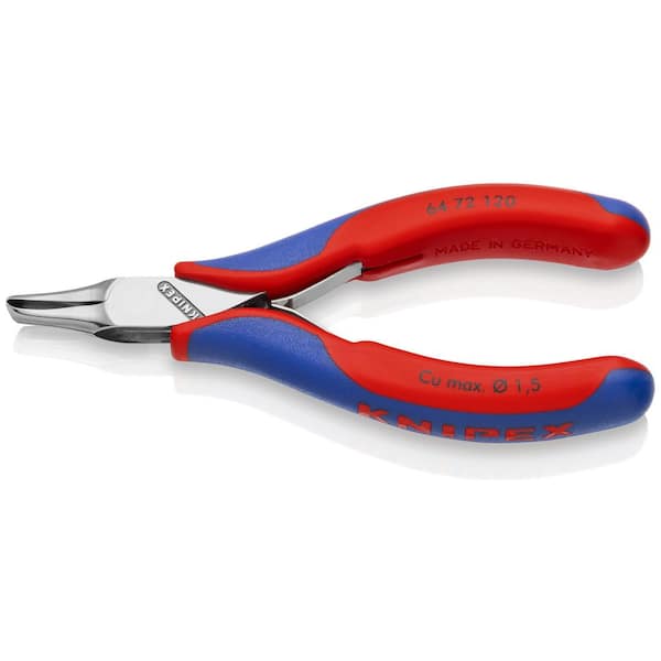 KNIPEX 4-3/4 in. Electronics End Cutters with Comfort Grip Handles