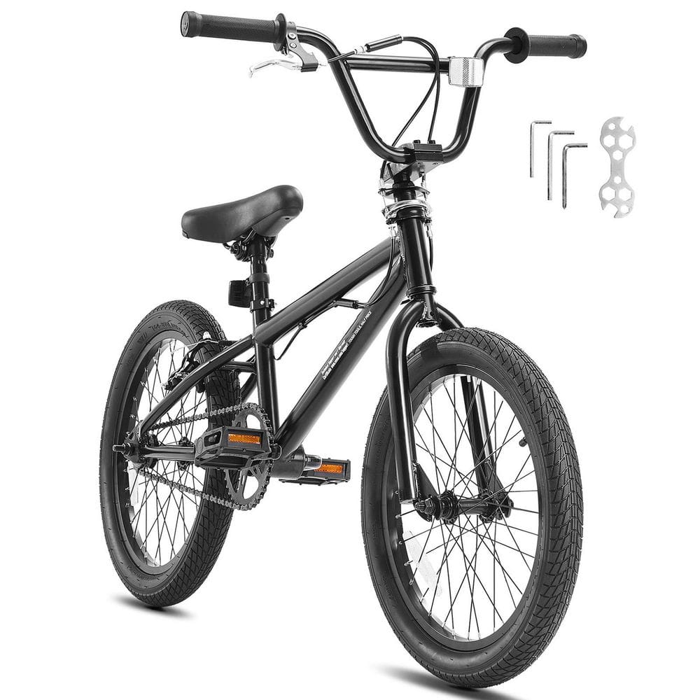 SKYSHALO BMX Bike, 18 in. Wheel Freestyle Bike, Beginner