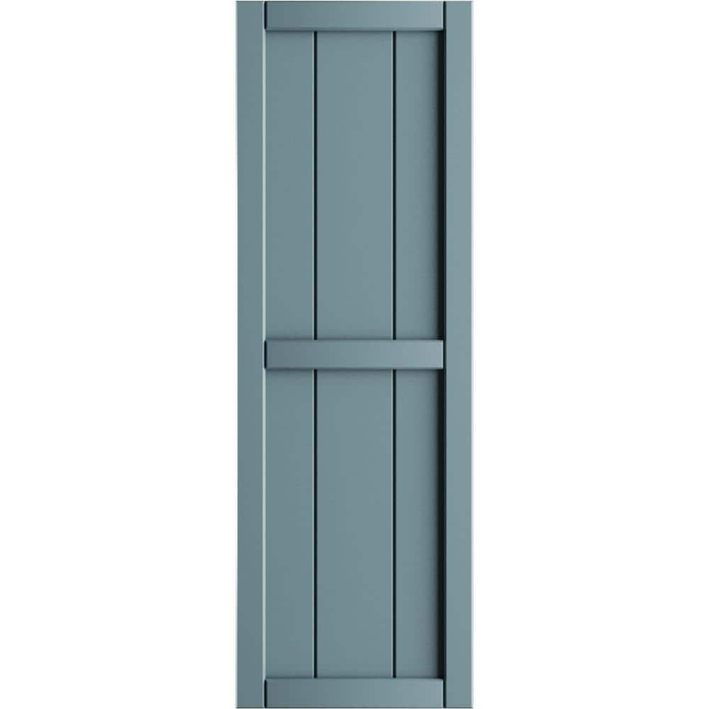 10-3/4 in. x 92 in. True Fit PVC 2-Board Framed Board and Batten Shutters in Peaceful Blue (Per Pair) price history on PriceWatchPro