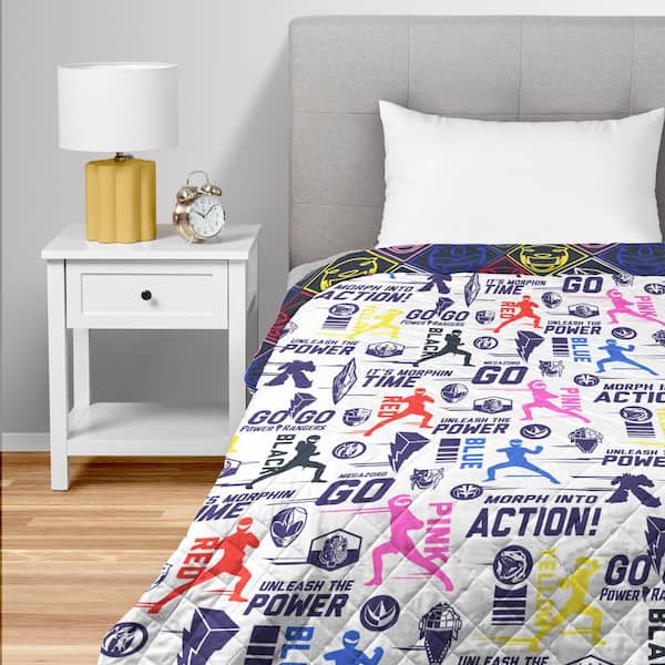 Power Rangers Power Ranger Core Quilted Throw Blanket 60x80 in.