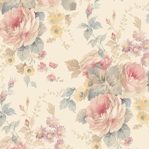 La Rosa Vinyl Roll Wallpaper (Covers 56 sq. ft.)