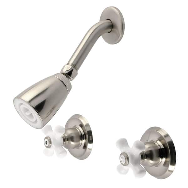 Victorian 2-Handle Shower Faucet 1.8 GPM in Brushed Nickel