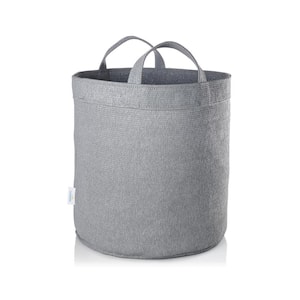 10 Gal. Steel Grey Fabric Planting Garden Grow Bag with Handles Planter Pot (1-Pack)