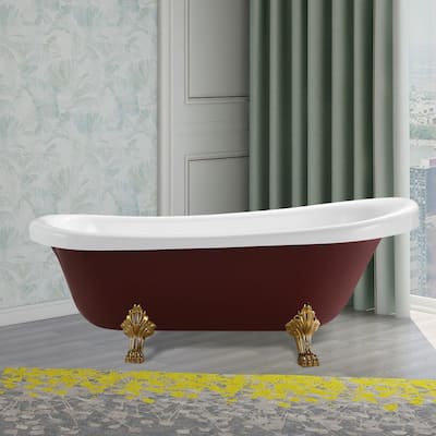 fiberglass claw tub