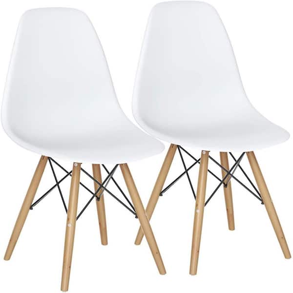 SUGIFT White Outdoor Dining Chair (Set of 2)