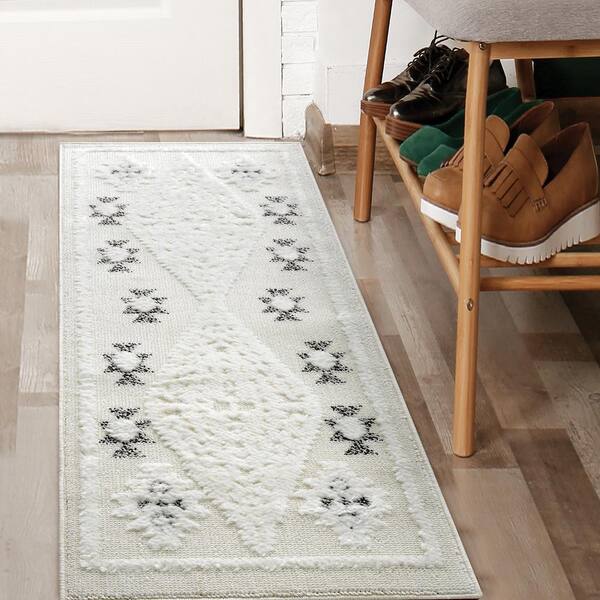 Palafito Geometric High-Low Area Rug