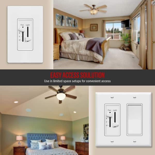 Enerlites 2 5 Amp 3 Sd Ceiling Fan, Does A Ceiling Fan With Remote Need Wall Switch Plates