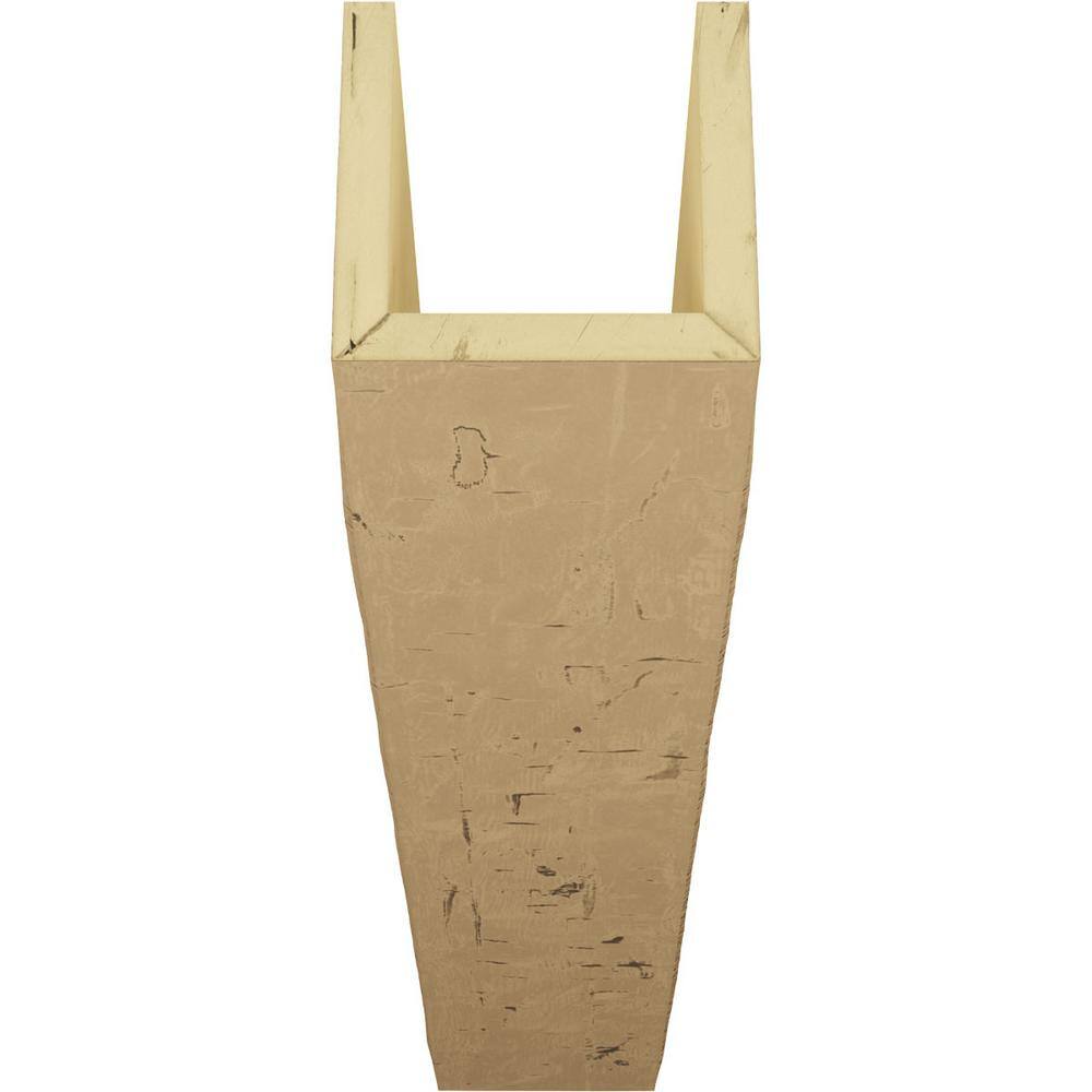 Natural Pine Hand Hewn Faux Wood U-Shaped Ceiling Beam