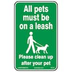 Lynch Sign 10 in. x 14 in. Pets on Leash Sign Printed on More Durable Thicker Longer Lasting Styrene Plastic R 217 The Home Depot