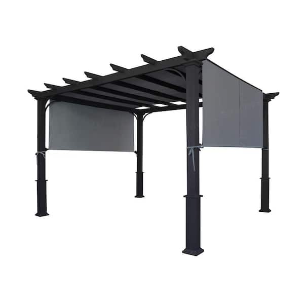 APEX GARDEN 194 in. x 88 in. Universal Replacement Pergola Canopy Top, Fit for 8 ft. x 10 ft. Pergola in Grey