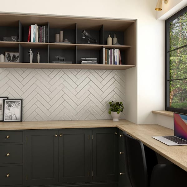 Artcrafted Coconut 3 in. x 12 in. Glazed Ceramic Wall Tile (10.12 sq. ft./case)