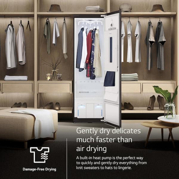 LG Styler 18 in. Smart Steam Closet with TrueSteam Technology & Exclusive  Moving Hangers - Mirror