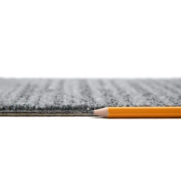 Peel and Stick Greyscale Indoor/Outdoor 8 in. x 18 in. Commercial Stair Tread (Set of 13)